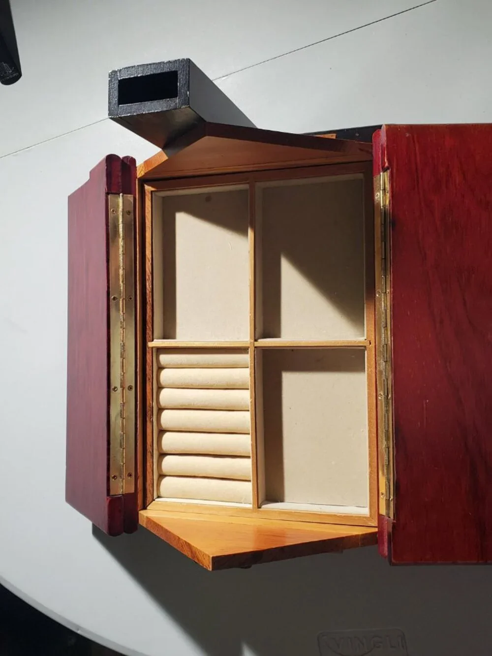 Wood House Jewelry Box - shipping included